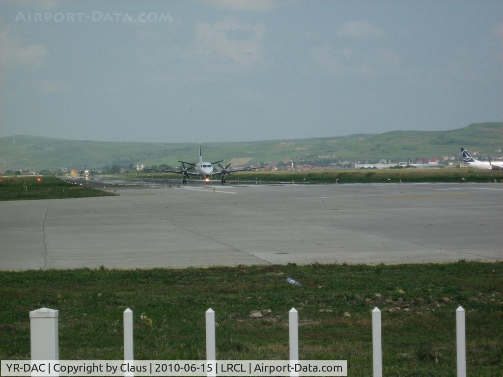 YR-DAC, 1988 Saab 340A C/N 340A-117, Malev and Blue Air on the runway