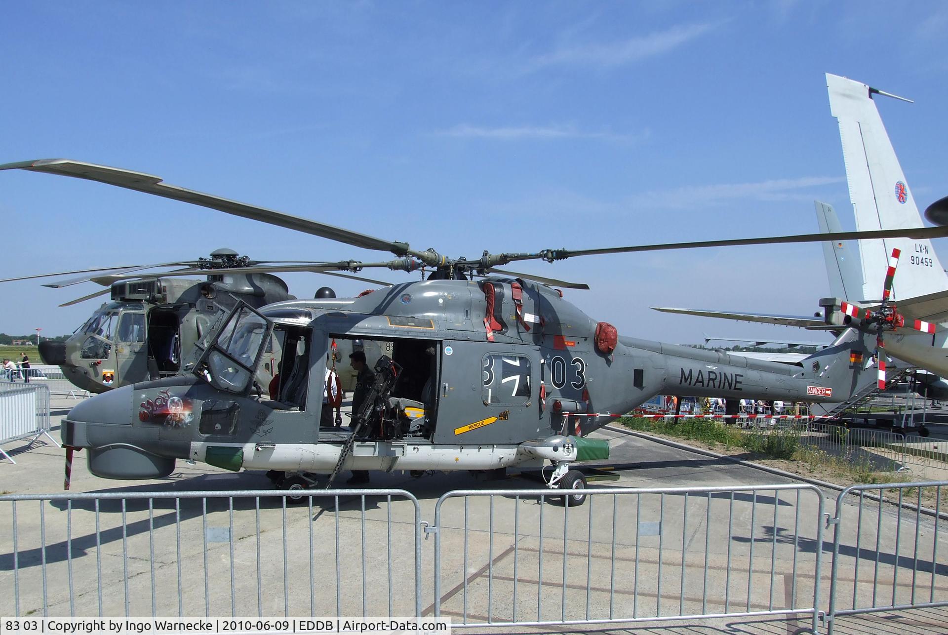 83 03, Westland Super Lynx Mk88A C/N WA225, Westland Sea Lynx Mk88 of the German navy at ILA 2010, Berlin