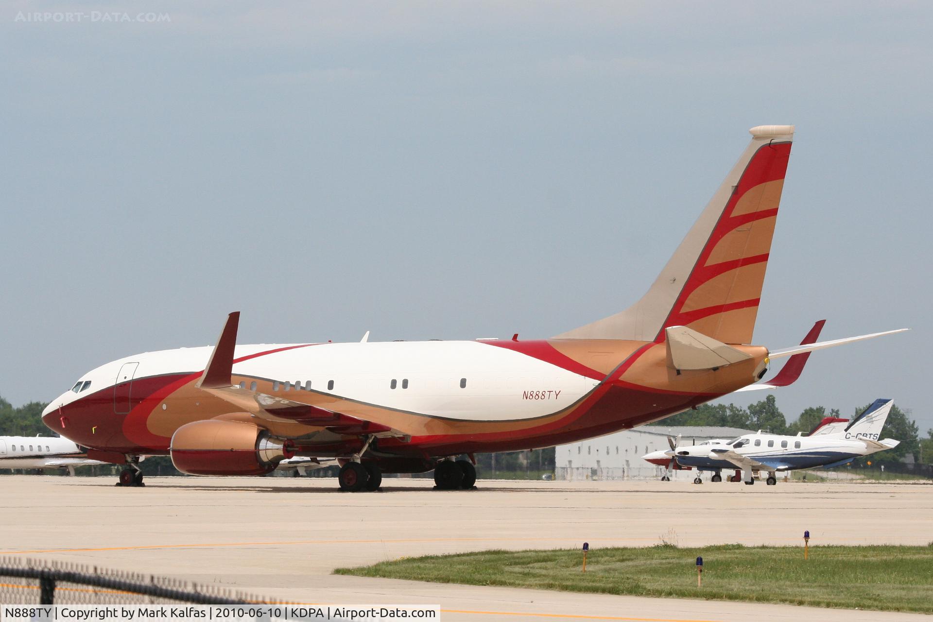 N888TY, 2000 Boeing 737-7AH C/N 29749, TY Air Inc. Boeing 737-7AH, on the ramp KDPA.