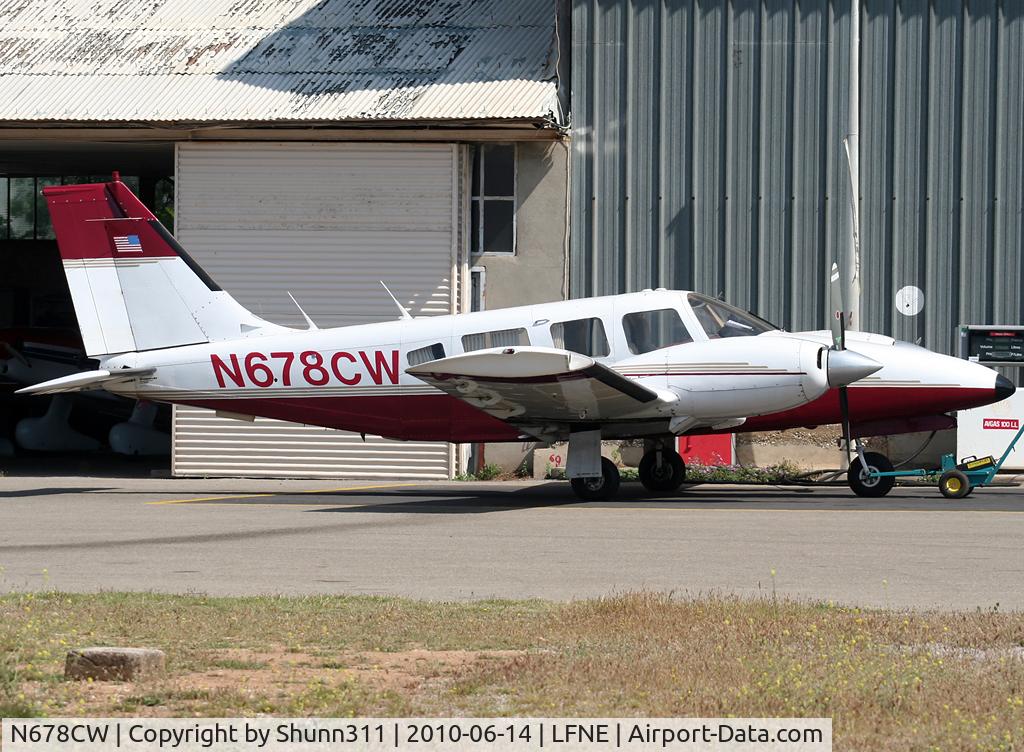 N678CW, 1978 Piper PA-34-200T C/N 34-7870236, Parked for refuelling...