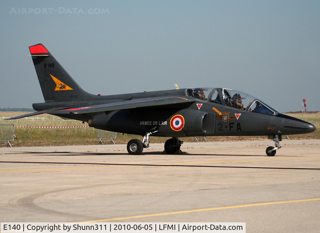 E140, 1981 Dassault-Dornier Alpha Jet E C/N E140, On static display @ LFMI