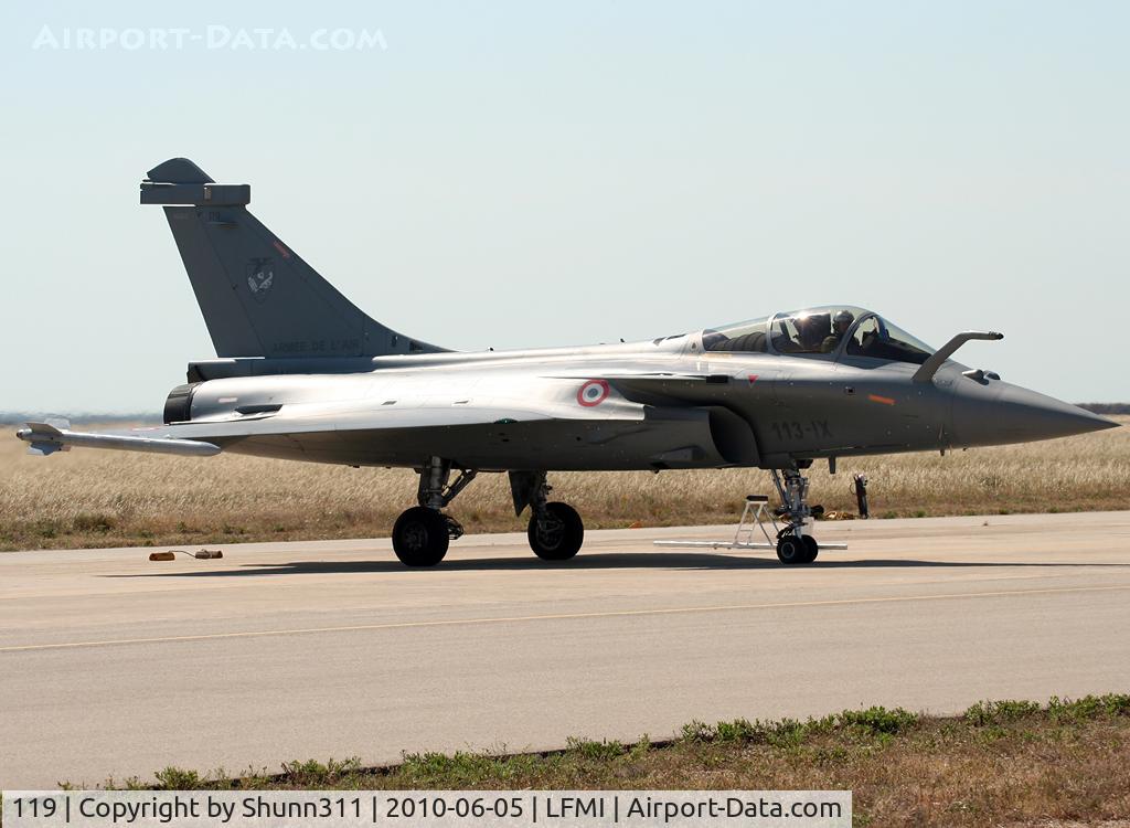 119, 2010 Dassault Rafale C C/N 119, Used for demo flight during LFMI Airshow 2010