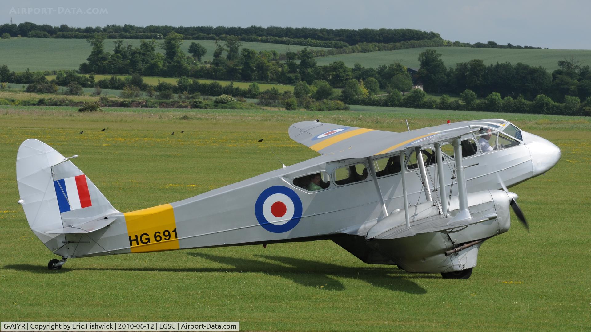 G-AIYR, 1943 De Havilland DH-89A Dominie/Dragon Rapide C/N 6676, 2. HG691 at The Duxford Trophy Aerobatic Contest, June 2010