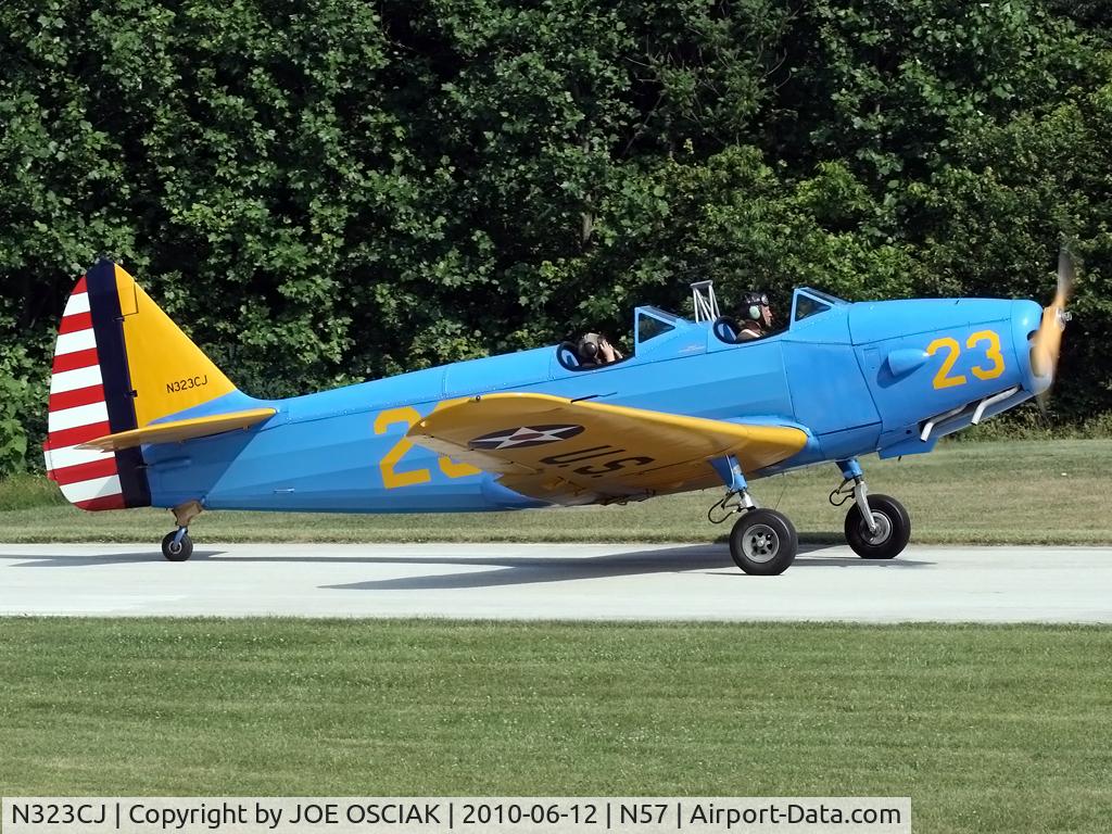 N323CJ, 1943 Fairchild M-62A C/N T43-5778, Leaving N57