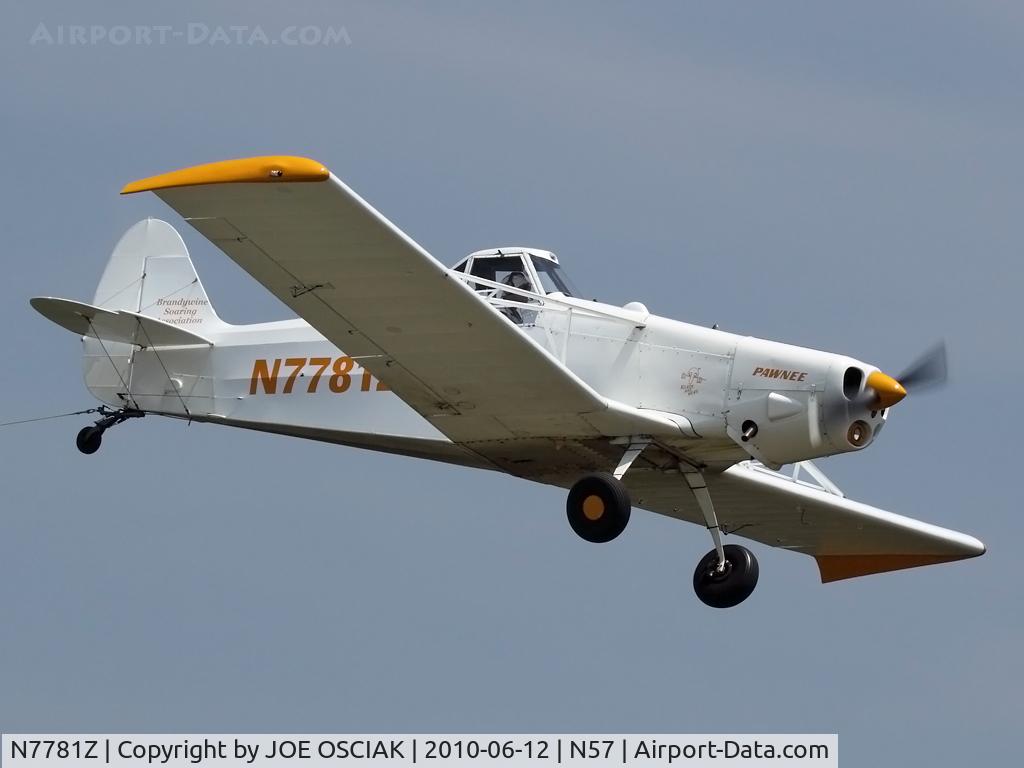 N7781Z, 1966 Piper PA-25-235 Pawnee C/N 25-3983, Landing at New Garden