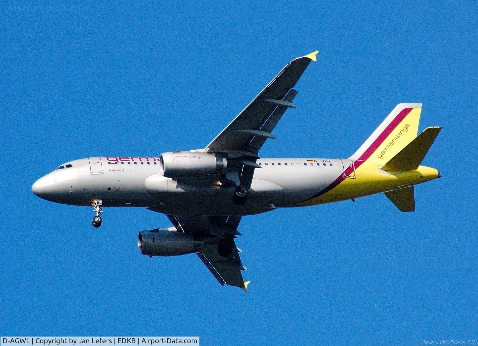 D-AGWL, 2008 Airbus A319-132 C/N 3534, Germanwings