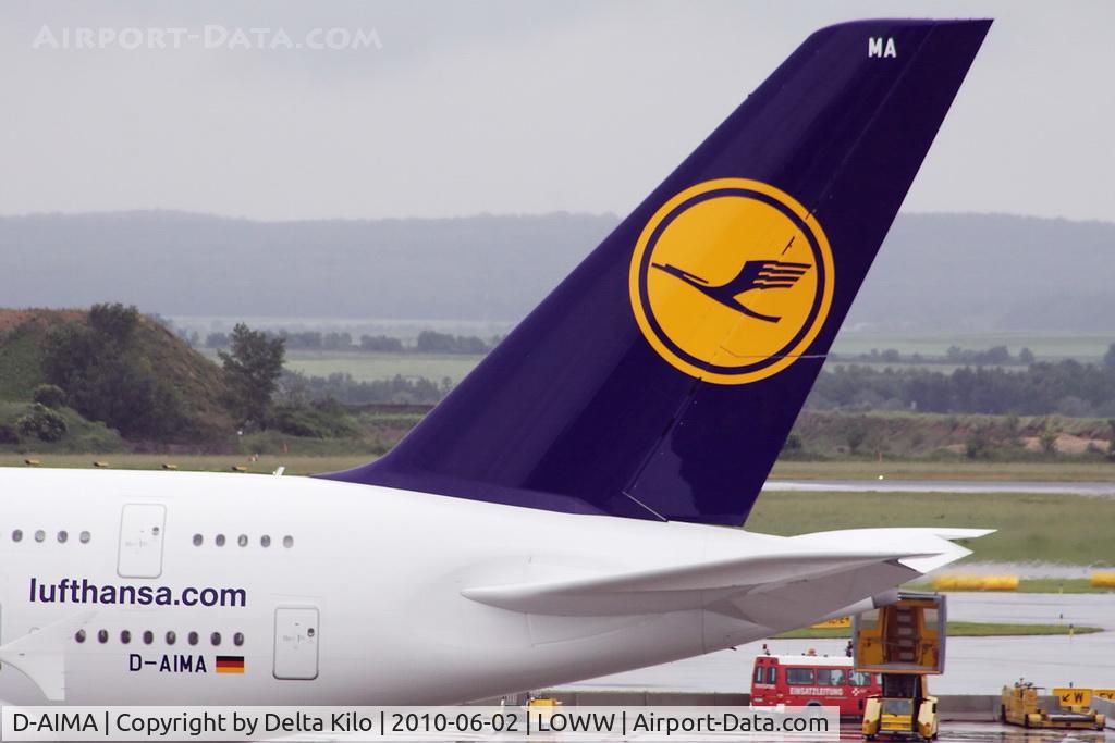 D-AIMA, 2010 Airbus A380-841 C/N 038, first Visit in Vienna
