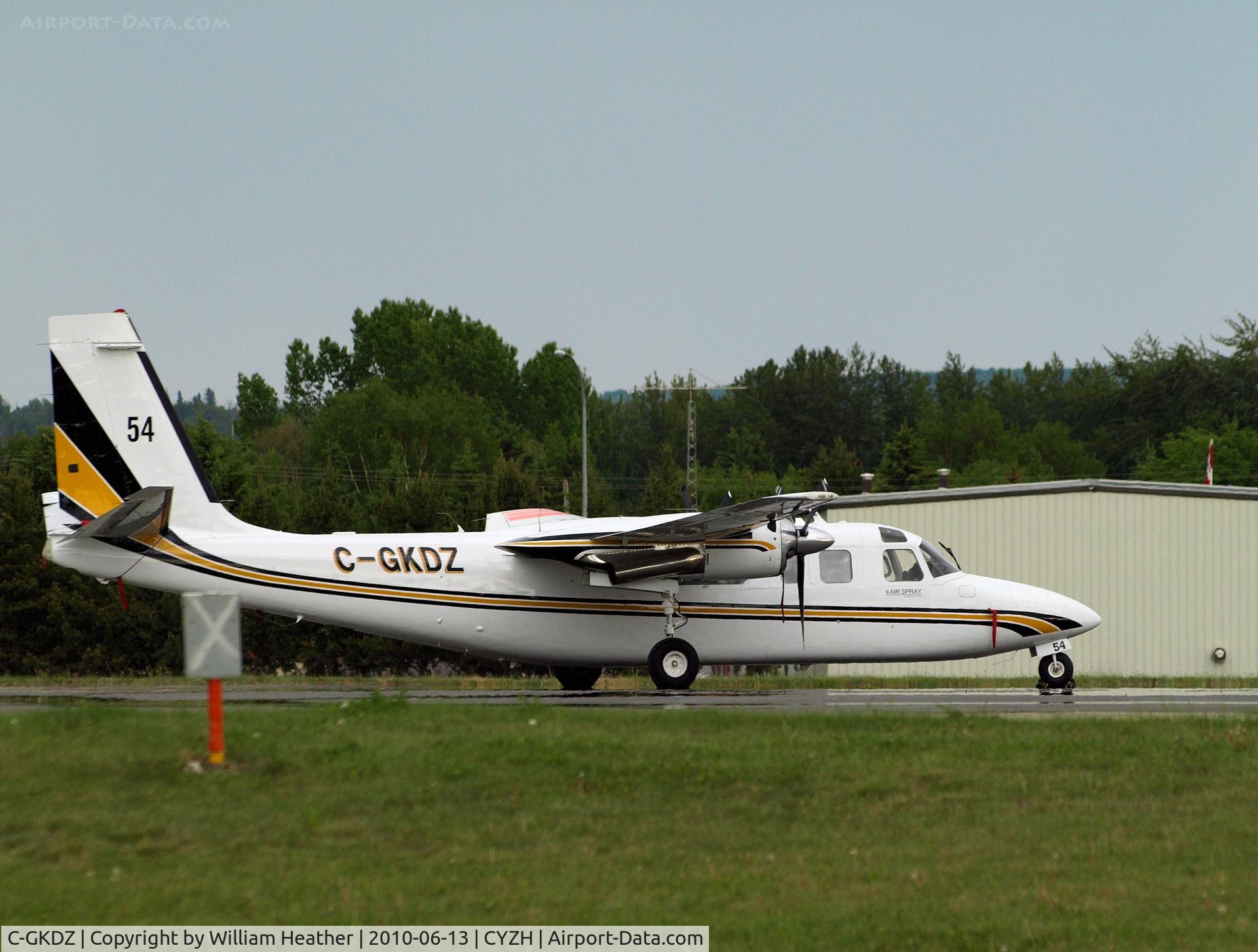 C-GKDZ, 1972 Aero Commander 690 C/N 11016, Slave Lake Air Tanker BAse