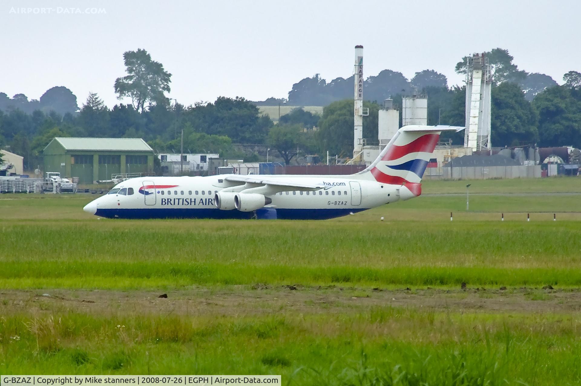 G-BZAZ, 2000 British Aerospace Avro 146-RJ100 C/N E3369, G-BZAZ Parked up, over by the freight ramp,it is now stored at Norwich