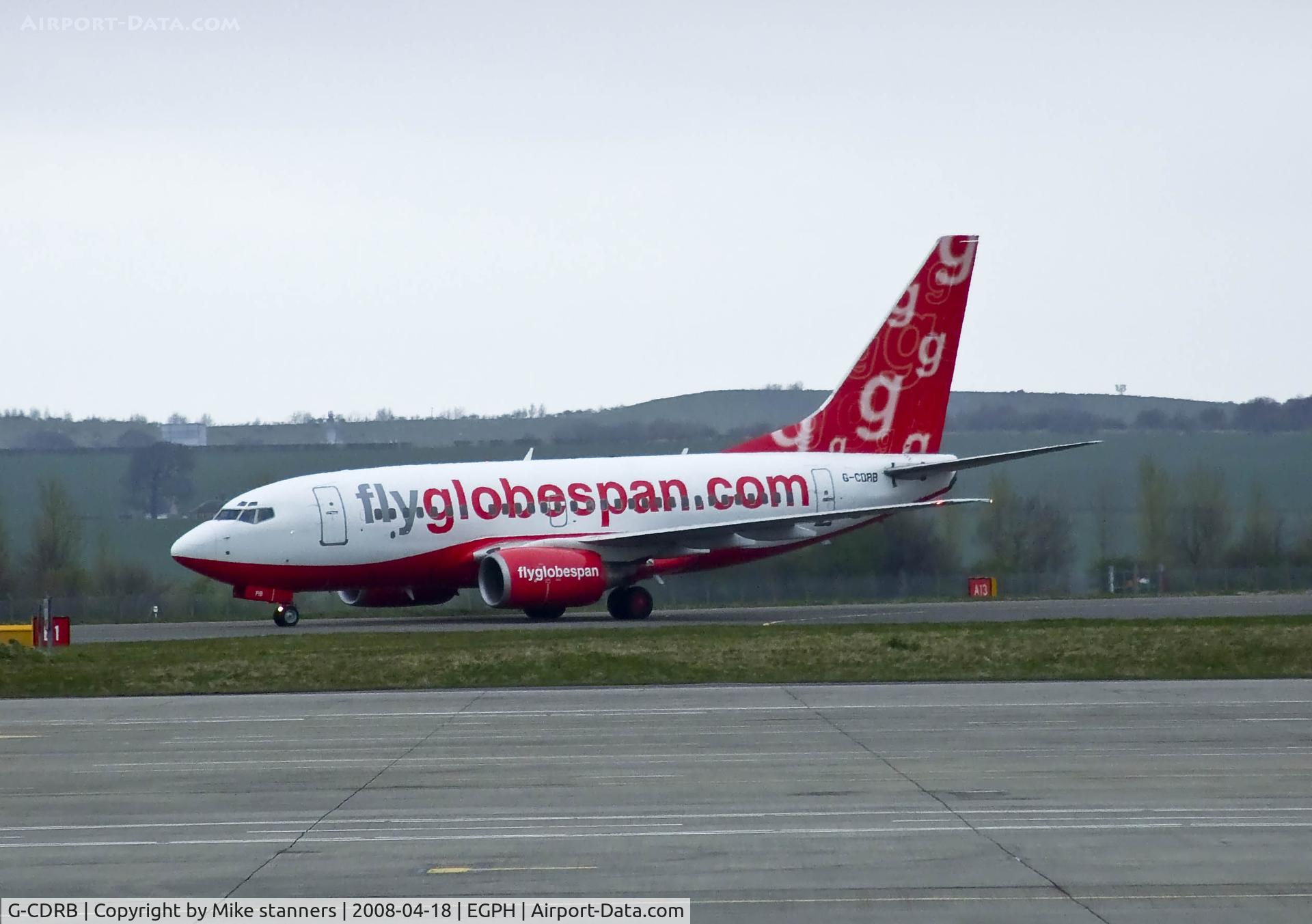 G-CDRB, 1999 Boeing 737-683 C/N 28305, Globespan B737 Taxiing to runway 06