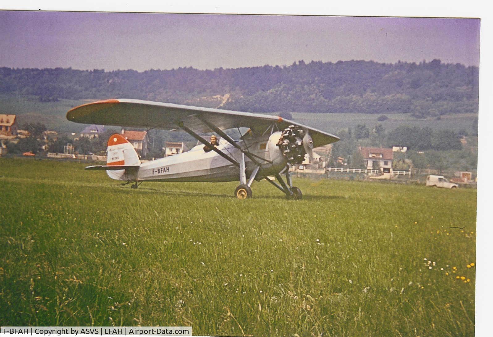 F-BFAH, Morane-Saulnier MS.317 C/N 265, remorqueur de planeurs sur l'aérodrome de Soissons en 1972, pilote André Haenggi
