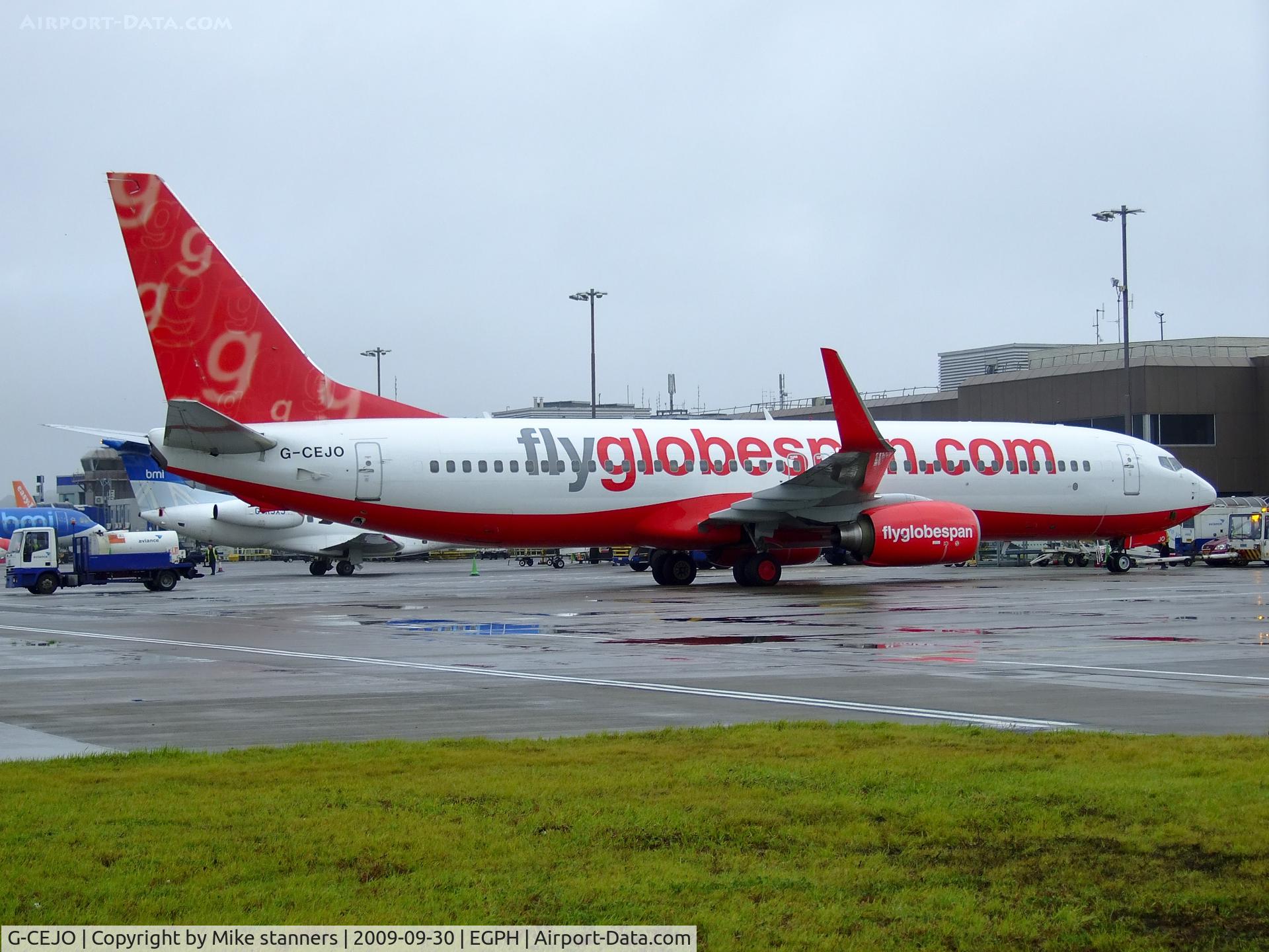 G-CEJO, 2007 Boeing 737-8BK C/N 29643, G-CEJO Back when it was operated by Globespan,it is now OK-TVN With Travel service ,from the Czech republic