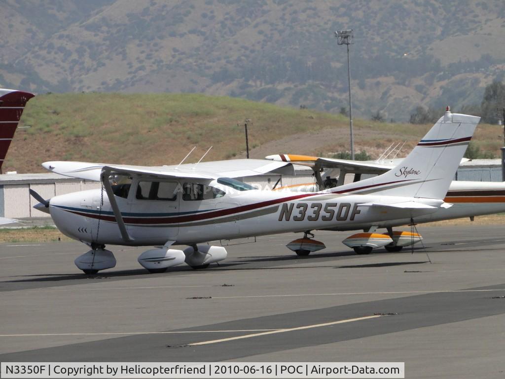 N3350F, 1966 Cessna 182J Skylane C/N 18257350, Parked at Brackett