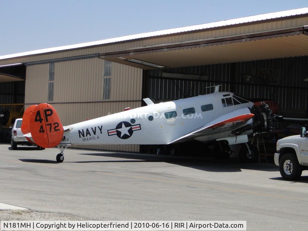 N181MH, 1951 Beech C-45H Expeditor C/N AF-29, Working on the plane 51-11472 (c/n AF-29) to civil registry as N181MH (current with Northaire, Wilmington, DE. since 16-Sep-1995)