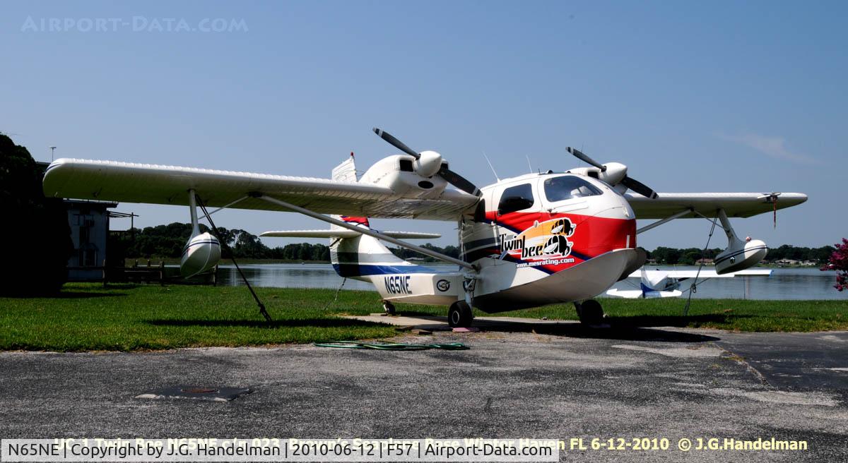 N65NE, 1986 STOL Aircraft UC-1 Twin Bee C/N 023, at Jack Brown's Seaplane Base