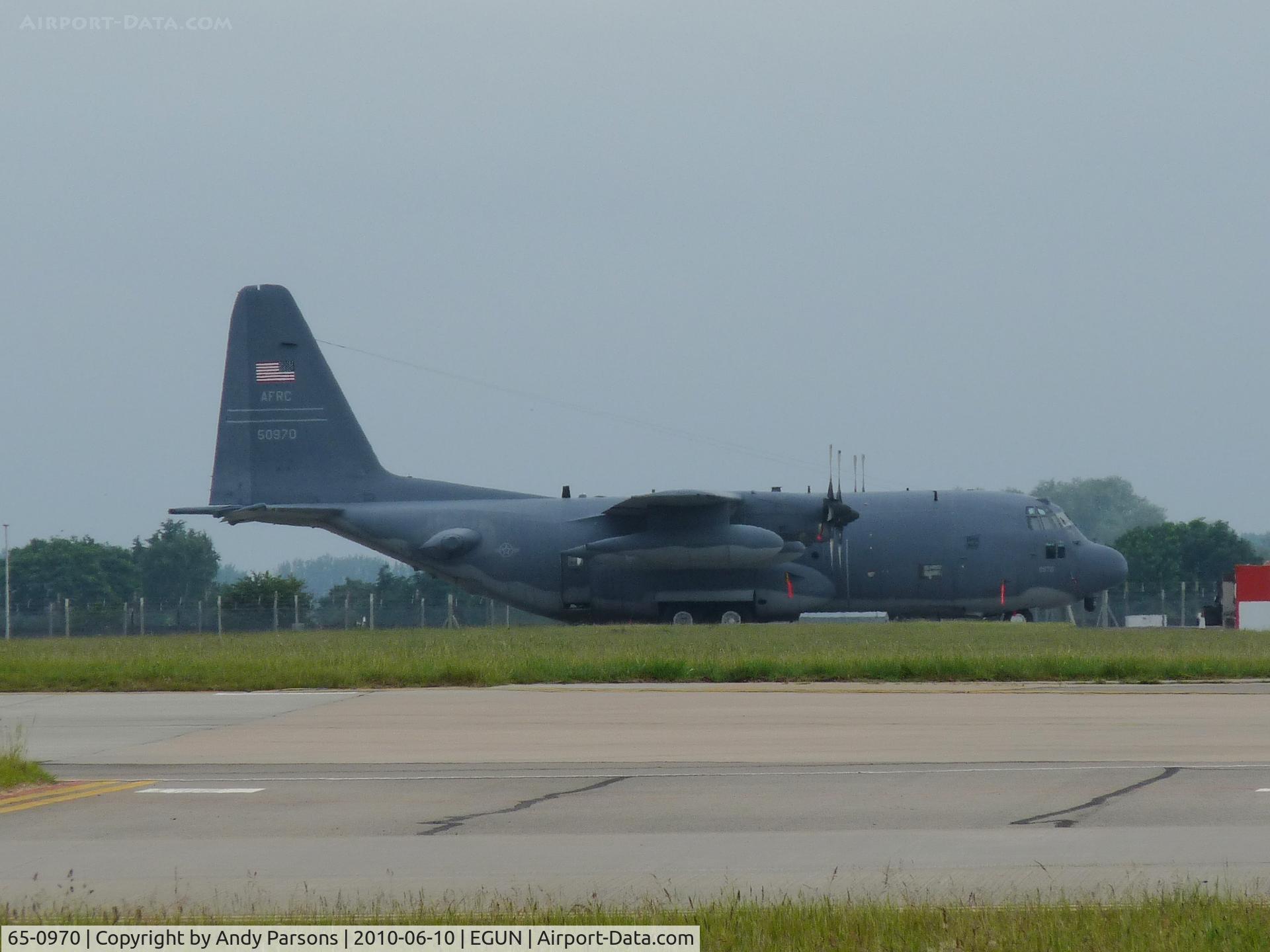 65-0970, 1965 Lockheed HC-130P Hercules C/N 382-4112, Visiting Mildenhall from Patrick afb operated by 39 RQS