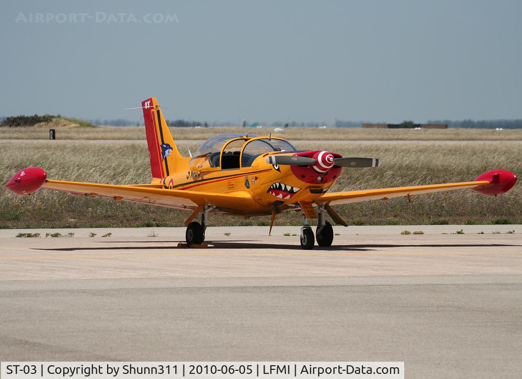 ST-03, SIAI-Marchetti SF-260MB C/N 10-03, Used as a demo during LFMI Airshow 2010