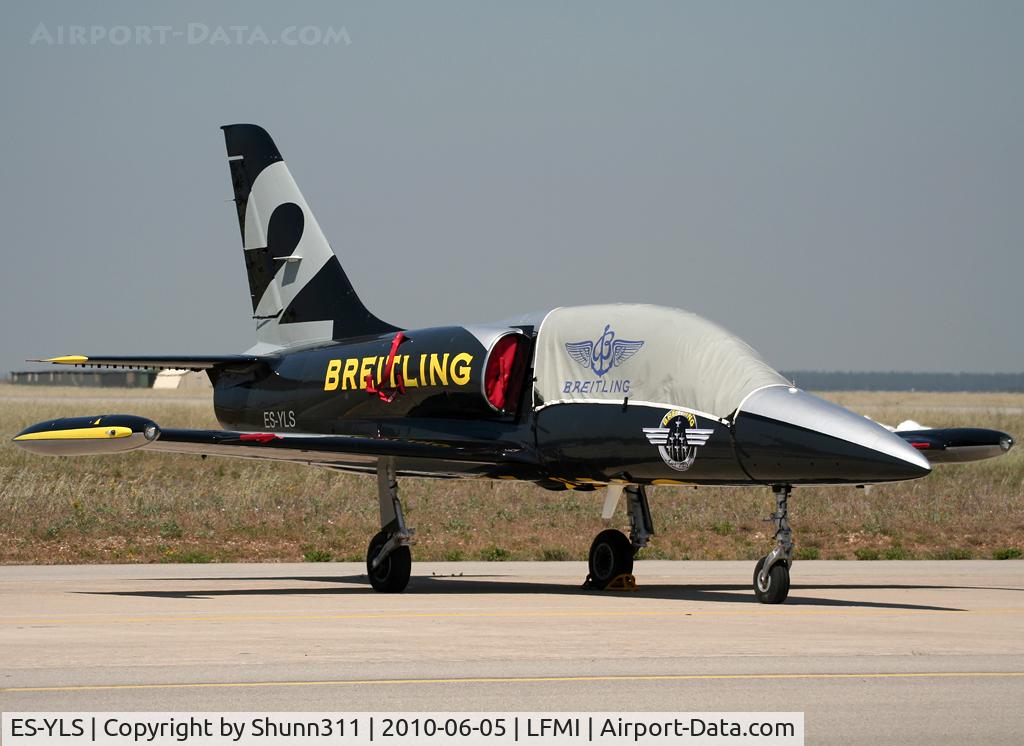 ES-YLS, Aero L-39 Albatros C/N 691881, Used as a demo during LFMI Airshow 2010... New c/s...