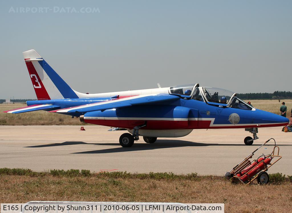 E165, Dassault-Dornier Alpha Jet E C/N E165, Used as a demo during LFMI Airshow 2010