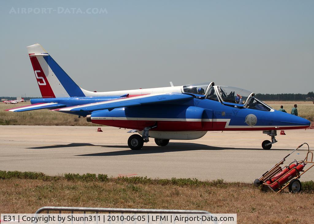 E31, Dassault-Dornier Alpha Jet E C/N E31, Used as a demo during LFMI Airshow 2010