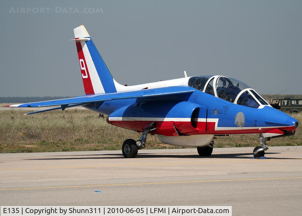E135, Dassault-Dornier Alpha Jet E C/N E135, Used as spare during LFMI Airshow 2010