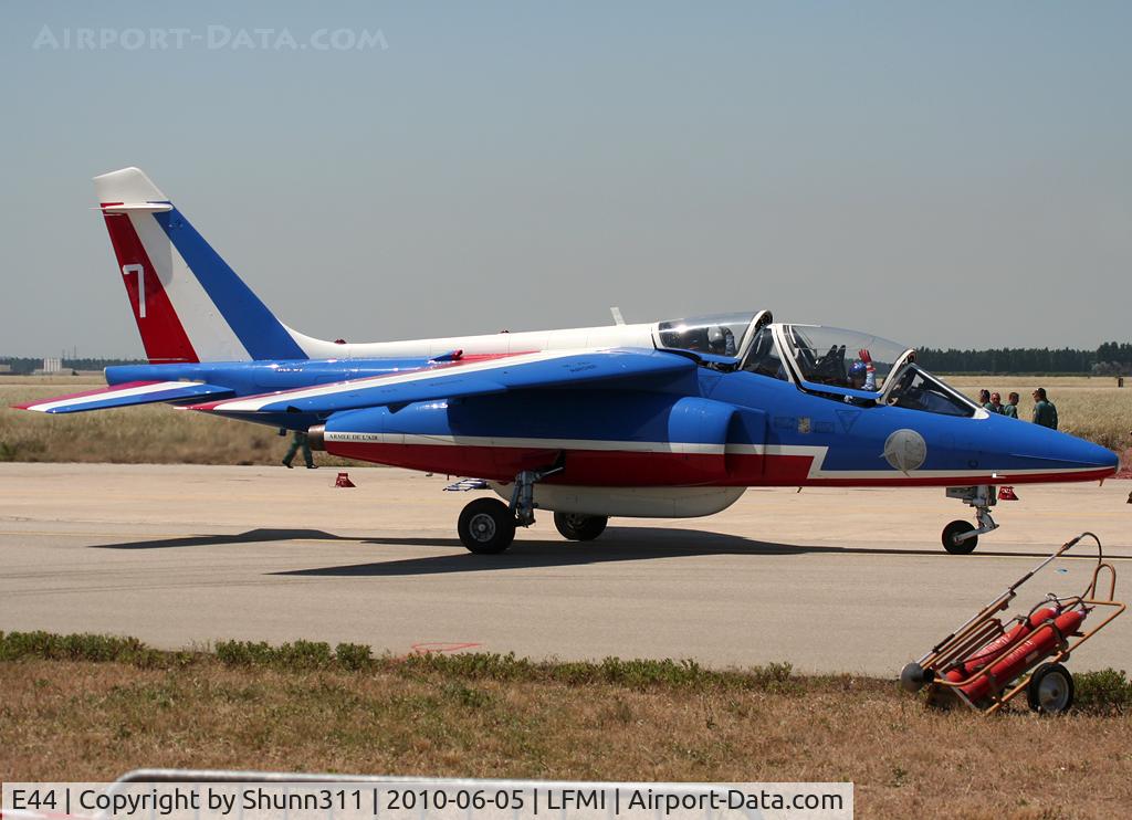 E44, Dassault-Dornier Alpha Jet E C/N E44, Used as a demo during LFMI Airshow 2010