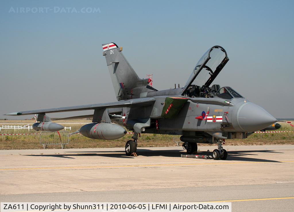 ZA611, 1982 Panavia Tornado GR.4 C/N 148/BS048/3075, Static display during LFMI Airshow 2010