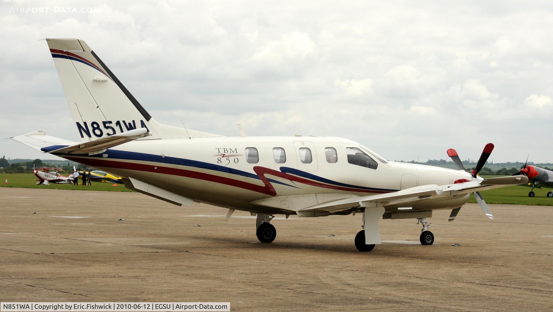 N851WA, 2007 Socata TBM-700 C/N 394, N951WA at The Duxford Trophy Aerobatic Contest, June 2010