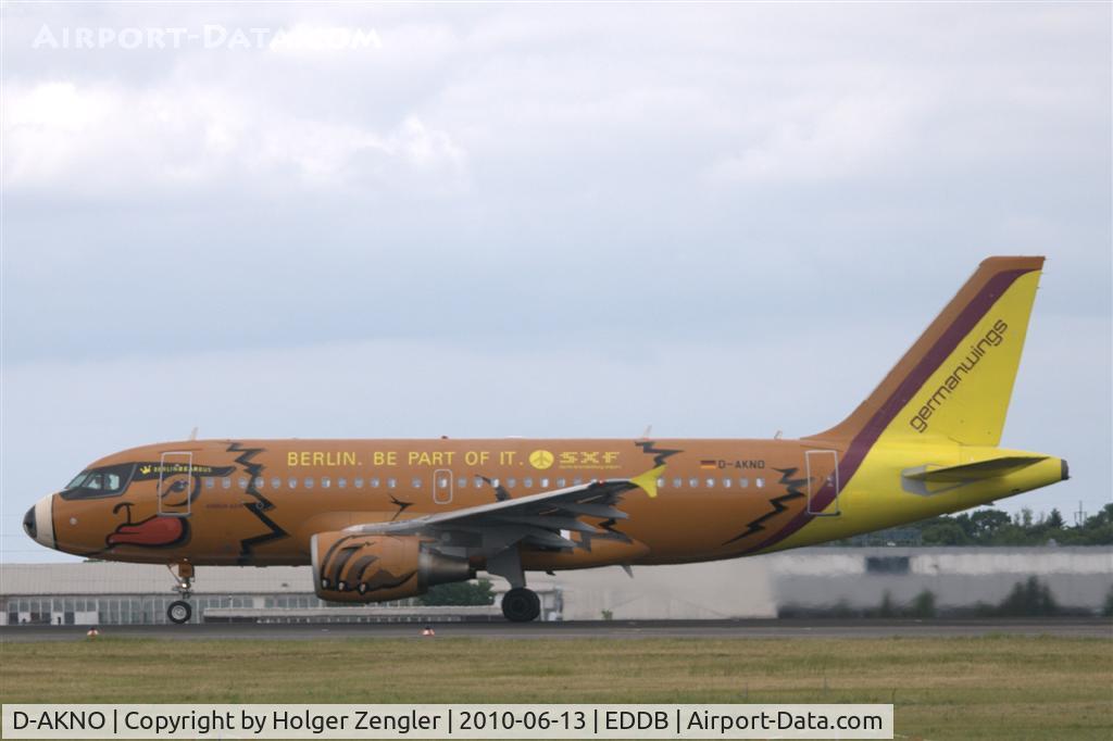 D-AKNO, 1999 Airbus A319-112 C/N 1147, The flying Berlin bear on his way up