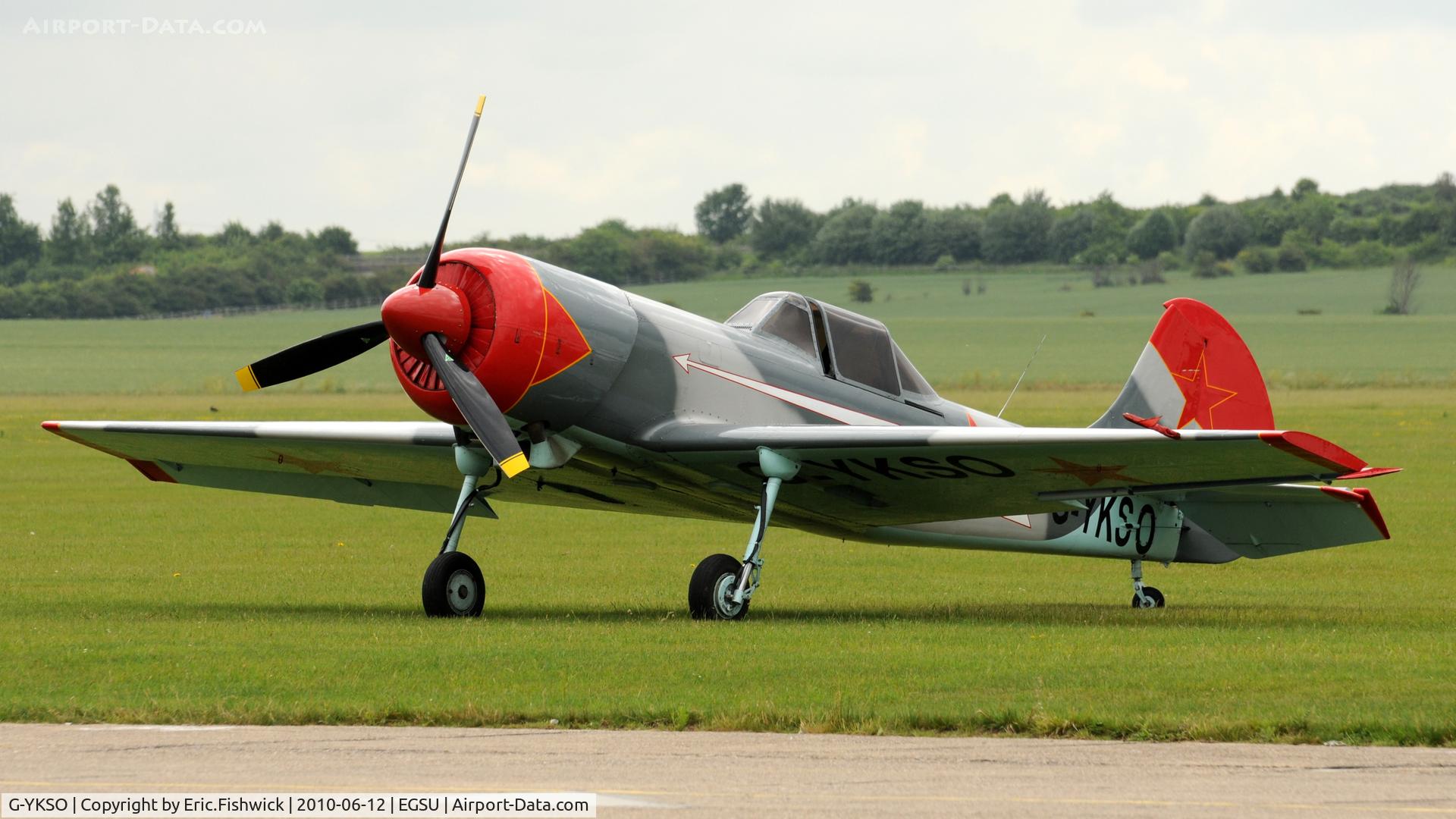 G-YKSO, 1979 Yakovlev Yak-50 C/N 791506, 3. G-YKSO at The Duxford Trophy Aerobatic Contest, June 2010
