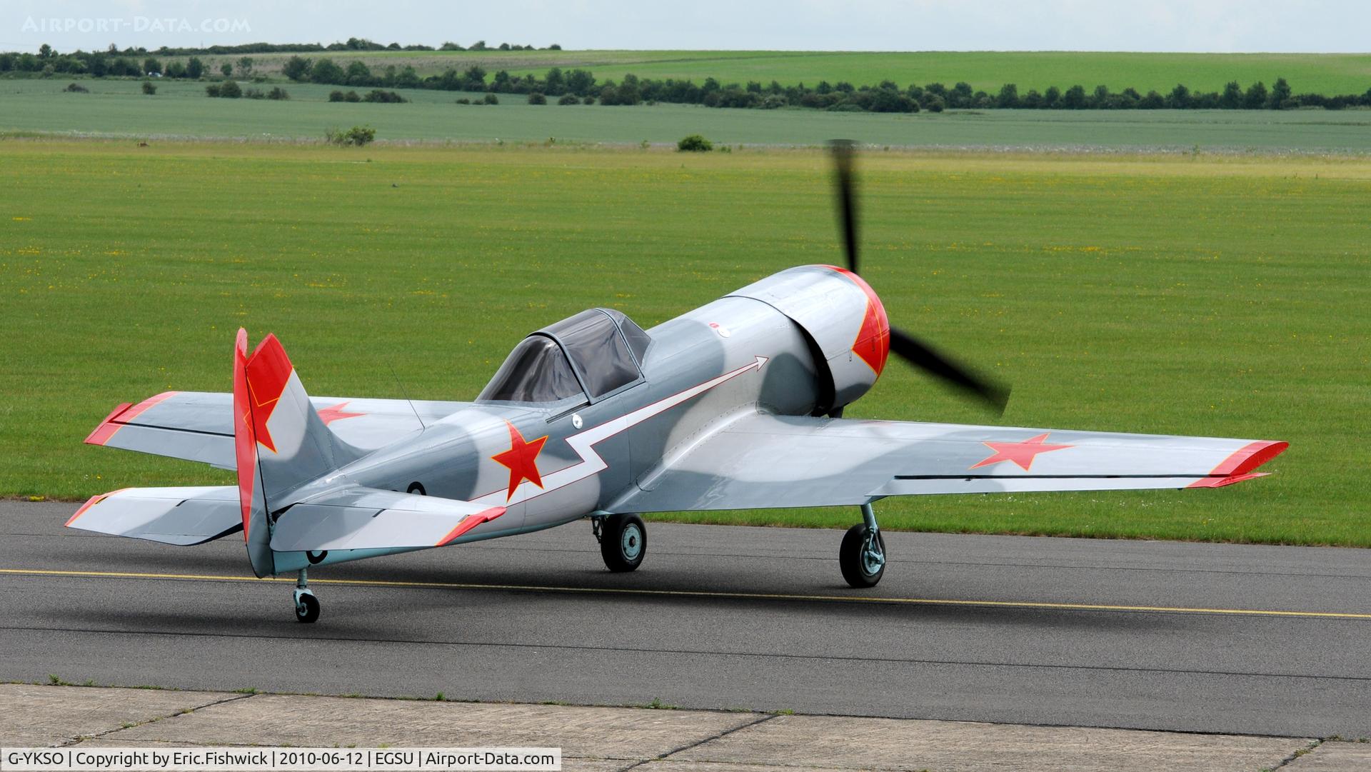G-YKSO, 1979 Yakovlev Yak-50 C/N 791506, 2. G-YKSO at The Duxford Trophy Aerobatic Contest, June 2010