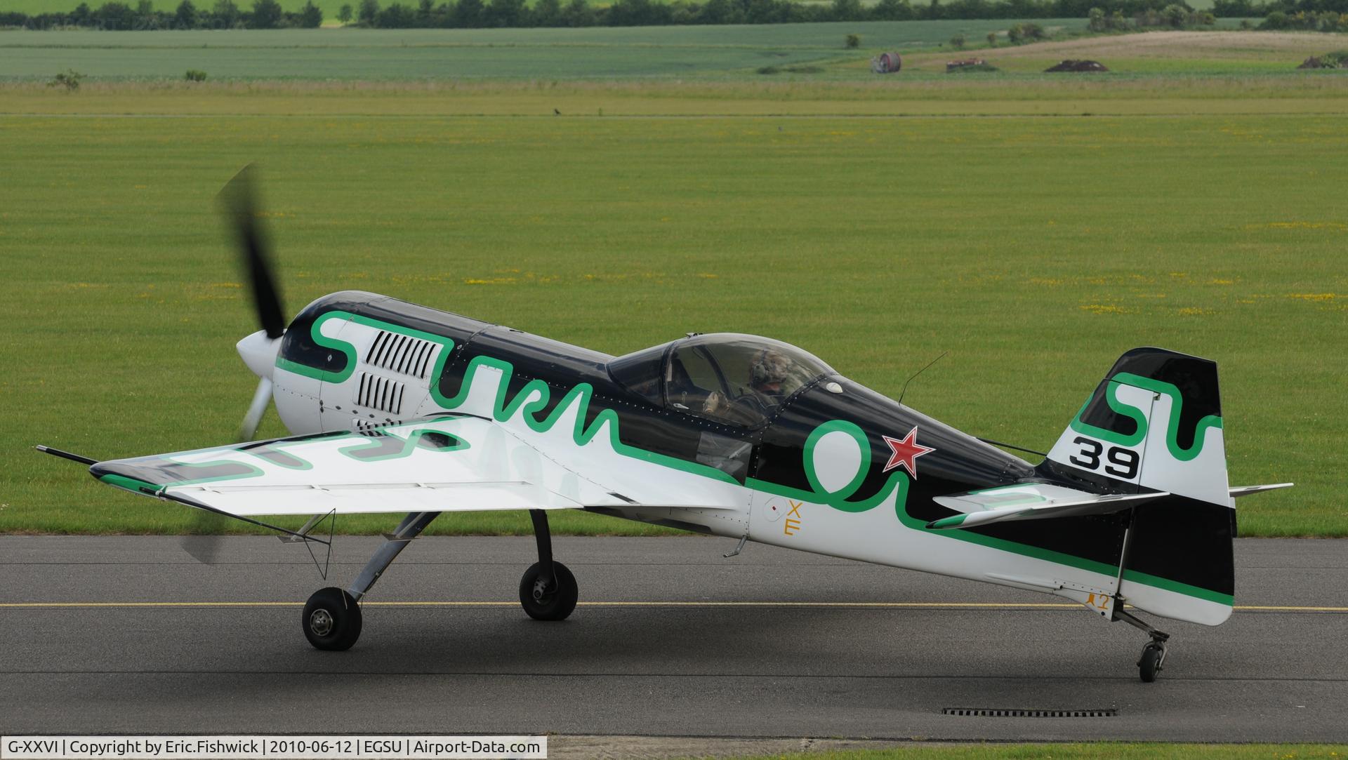 G-XXVI, 1991 Sukhoi Su-26M C/N 04-10, 1. G-XXVI at The Duxford Trophy Aerobatic Contest, June 2010