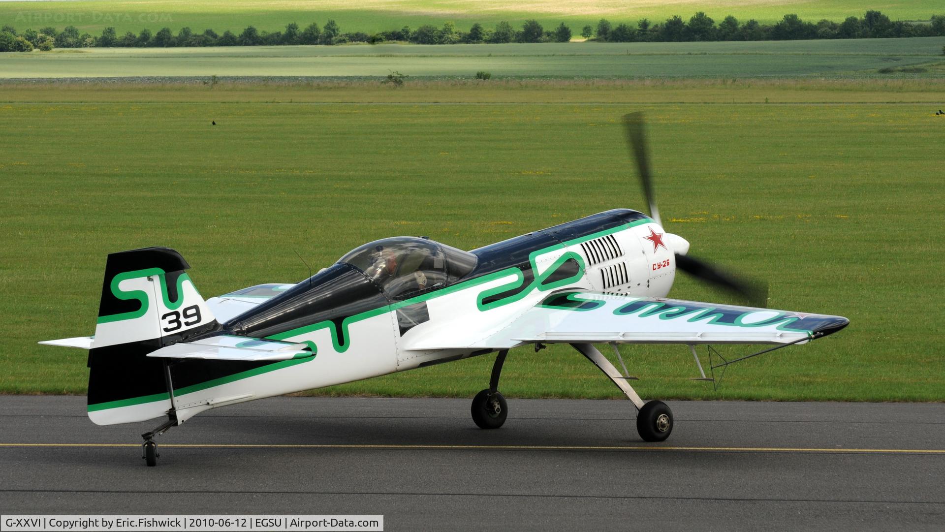 G-XXVI, 1991 Sukhoi Su-26M C/N 04-10, 2. G-XXVI at The Duxford Trophy Aerobatic Contest, June 2010