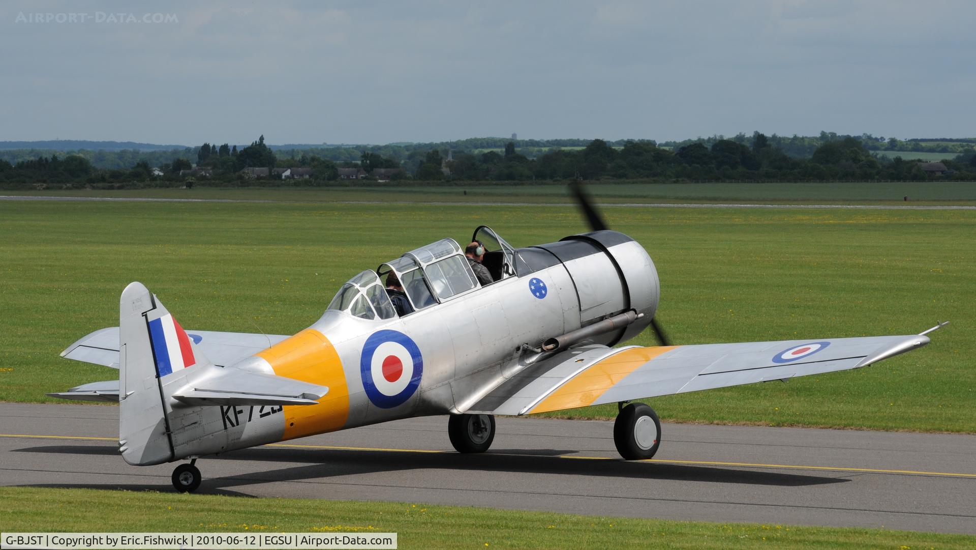 G-BJST, 1953 Canadian Car & Foundry T-6H Harvard Mk.4M C/N 14A-2429, 2. KF729 at The Duxford Trophy Aerobatic Contest, June 2010