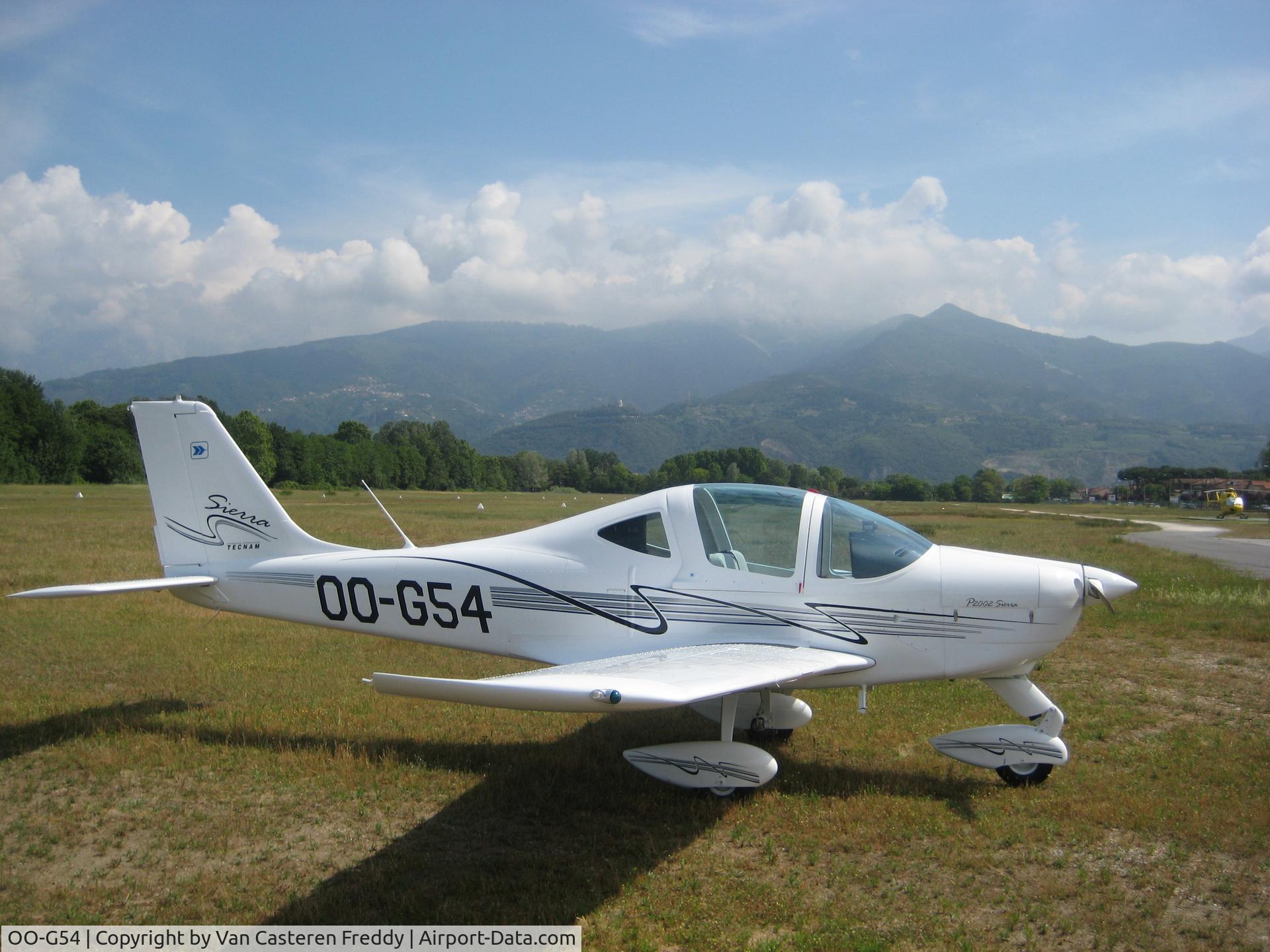 OO-G54, 2010 Tecnam P-2002 Sierra C/N 449, Vlucht van Napels naar Belgie