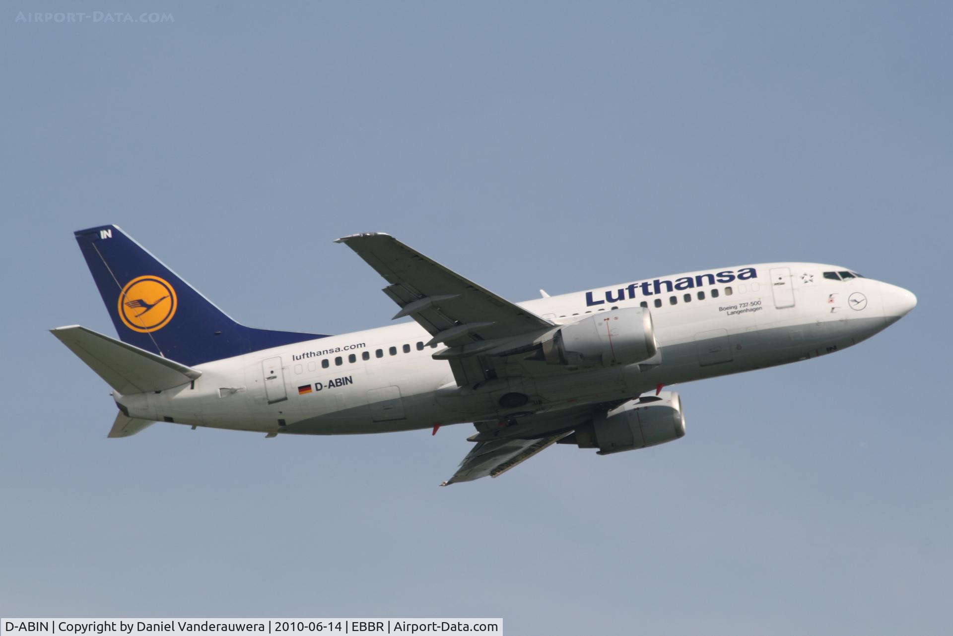 D-ABIN, 1991 Boeing 737-530 C/N 24938, Flight LH4571 is taking off from RWY 07R