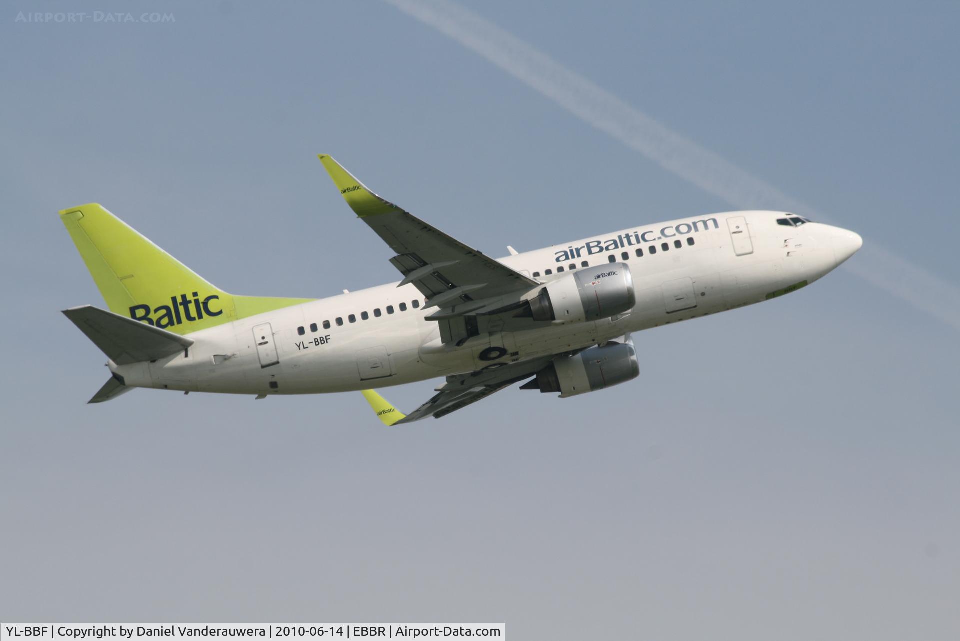 YL-BBF, 1990 Boeing 737-548 C/N 24878, Flight BT602 is taking off from RWY 07R
