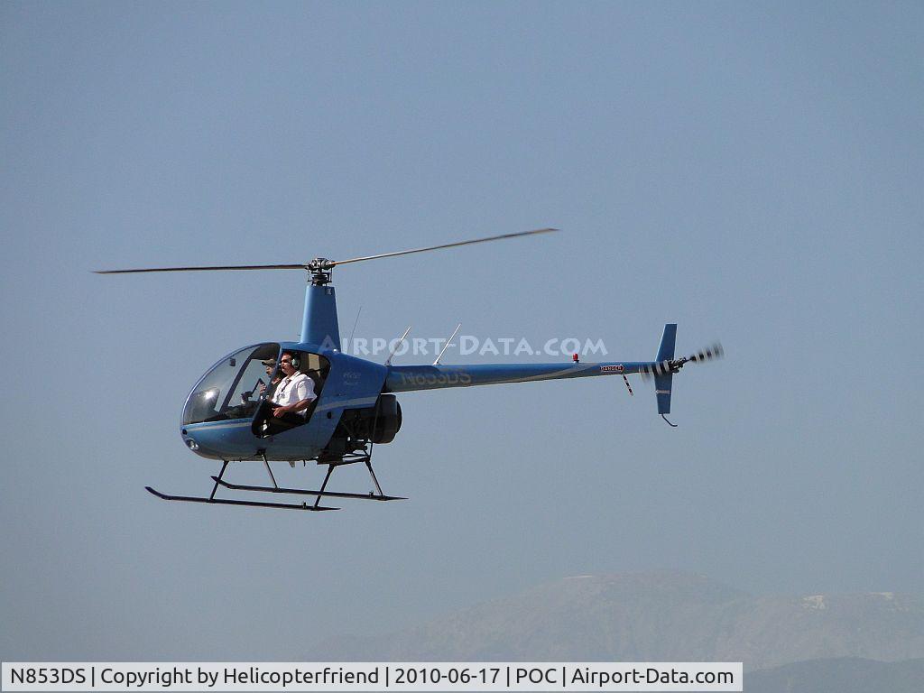 N853DS, 2003 Robinson R22 BETA C/N 3501, Air Taxiing to westside helipad