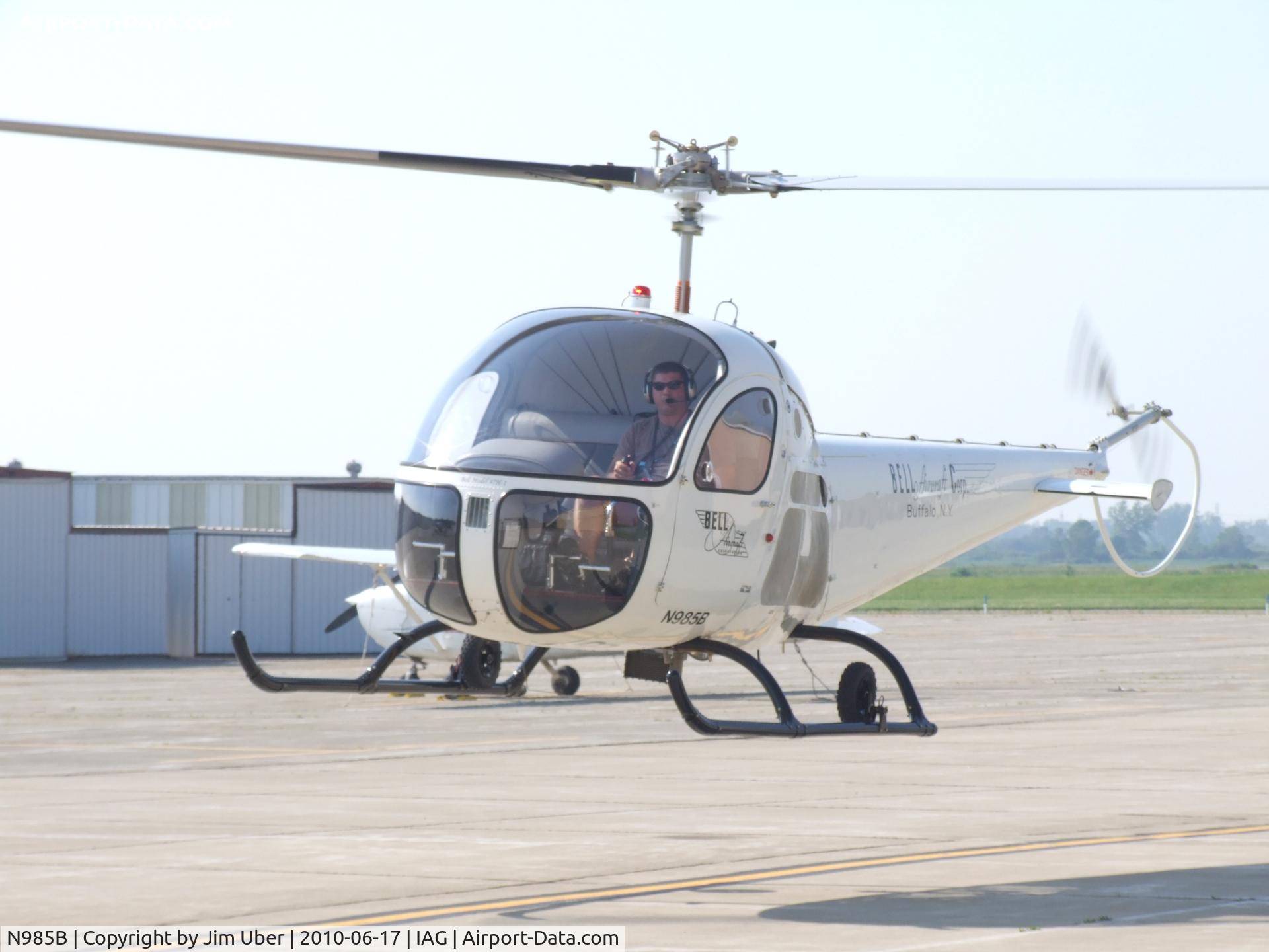 N985B, 1956 Bell 47H-1 C/N 1362, New Pilot, taxi-ing back to the 