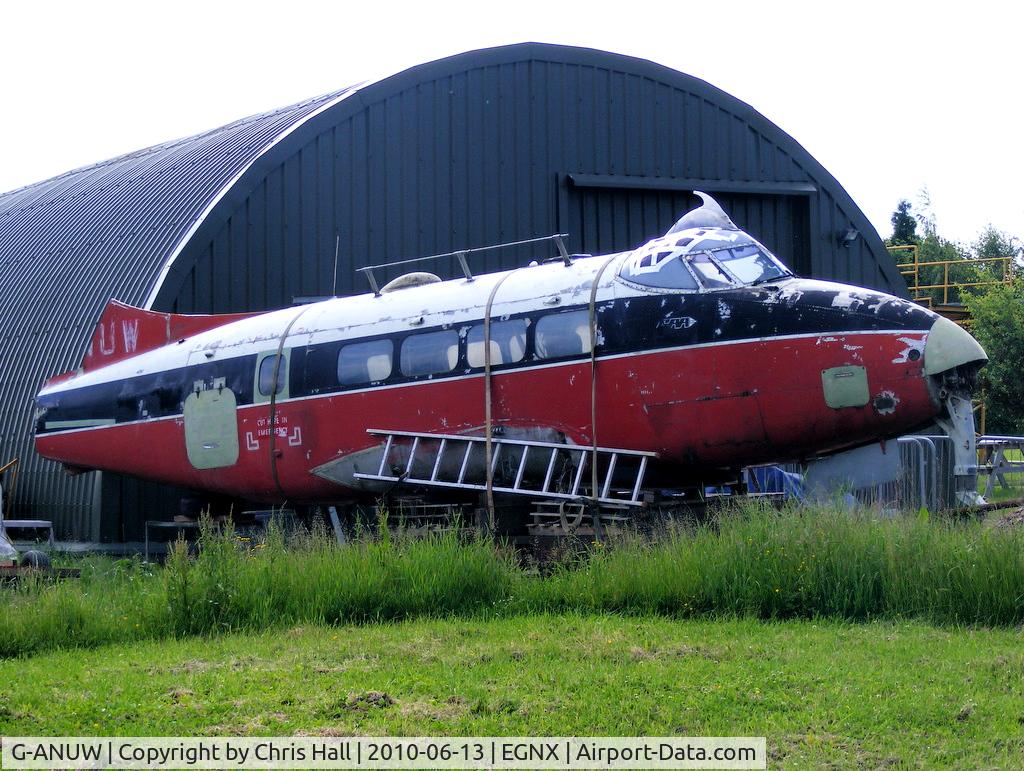 G-ANUW, 1955 De Havilland DH-104 Dove 6 C/N 04458, now at the East Midlands Aeropark