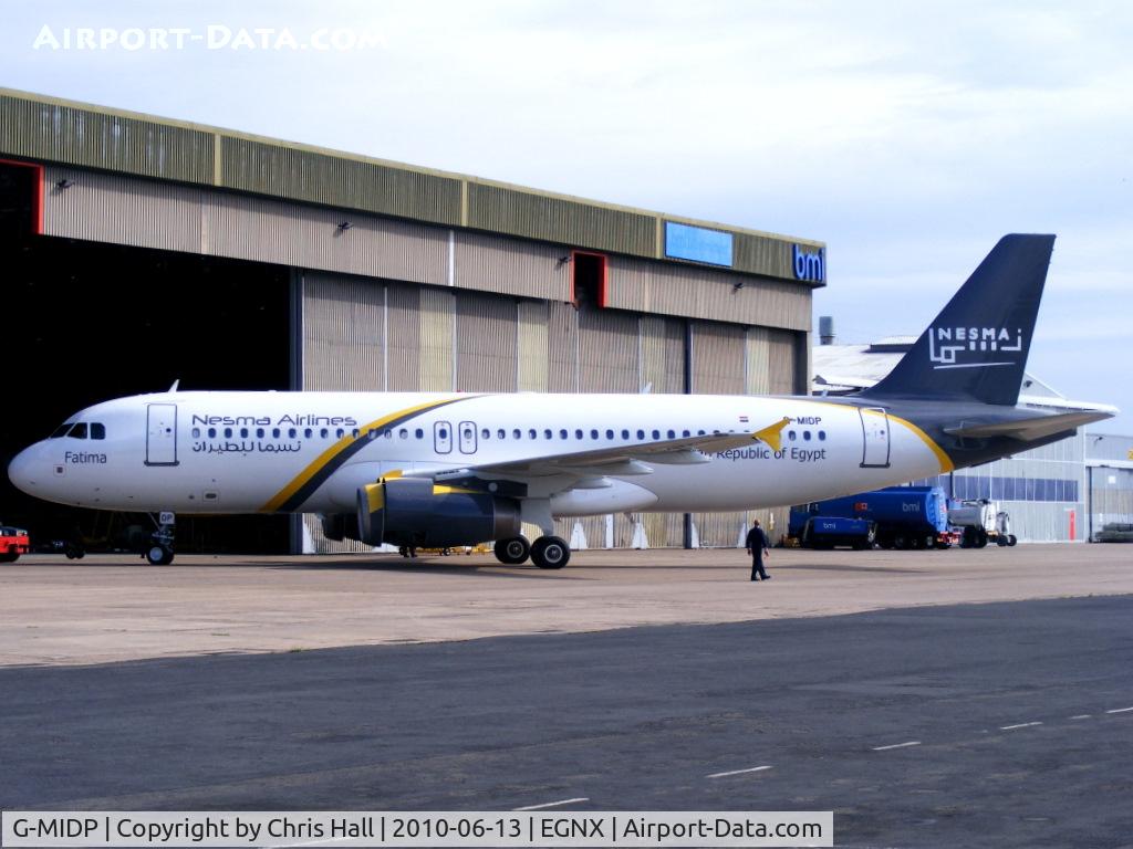 G-MIDP, 2002 Airbus A320-232 C/N 1732, former BMI, now in Nesma Airlines colours, will become SU-NMB