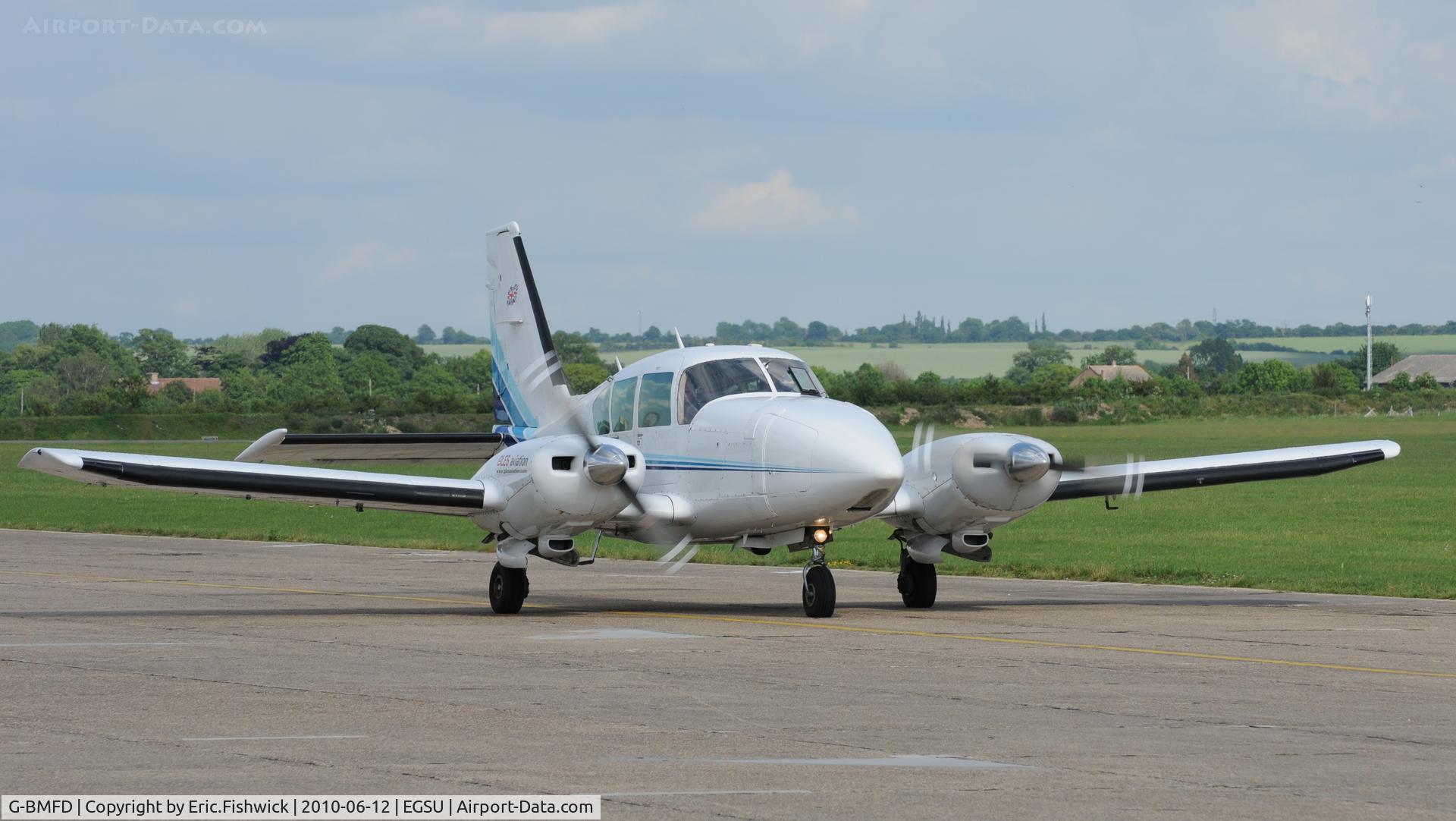G-BMFD, 1979 Piper PA-23-250 Aztec F C/N 27-7954080, G-BMFD at The Duxford Trophy Aerobatic Contest, June 2010