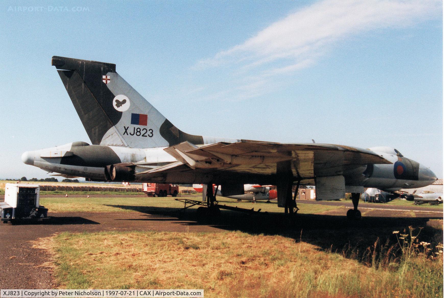 XJ823, 1961 Avro Vulcan B.2A C/N Set 23, This Vulcan has been displayed at Carlisle Airport since January 1983.