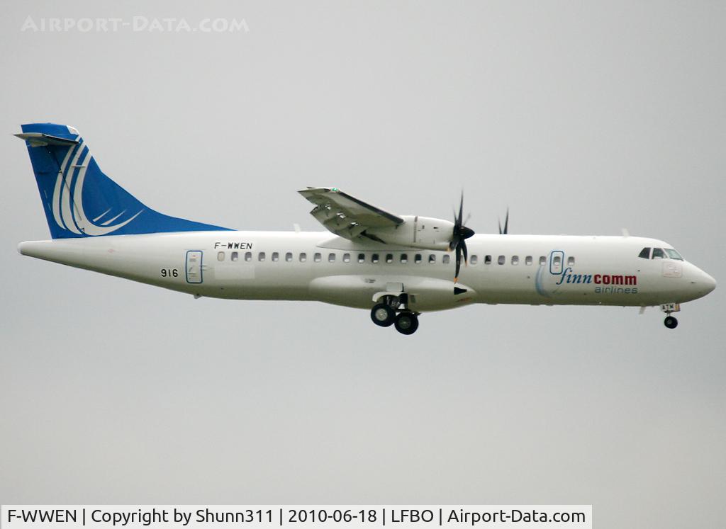 F-WWEN, 2010 ATR 72-212A C/N 916, C/n 0916 - to be OH-ATM