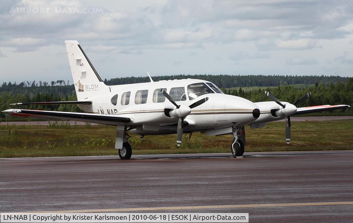 LN-NAB, 1980 Piper PA-31-310 C Navajo C/N 31-8012029, Aerial Aircraft.