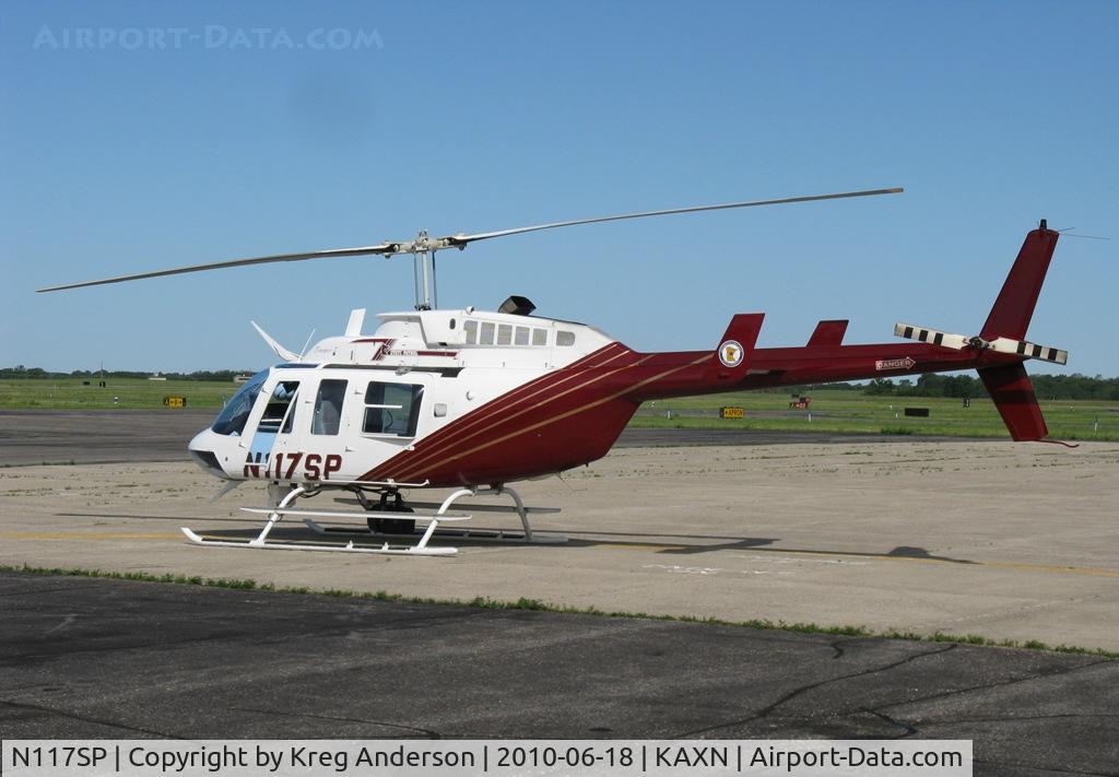 N117SP, 1981 Bell 206L-1 LongRanger II C/N 45692, Minnesota State Patrol helicopter on its way to Wadena, MN to survey damage from a tornado.