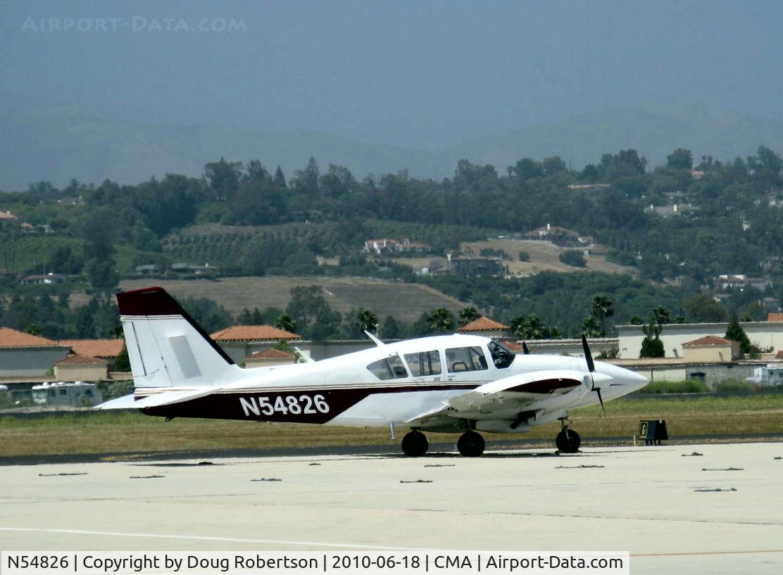 N54826, 1976 Piper PA-23-250 C/N 27-7654001, 1976 Piper PA-23-250 TURBO AZTEC F, two Lycoming TIO-540-C1A 250 Hp each, Airesearch Turbochargers
