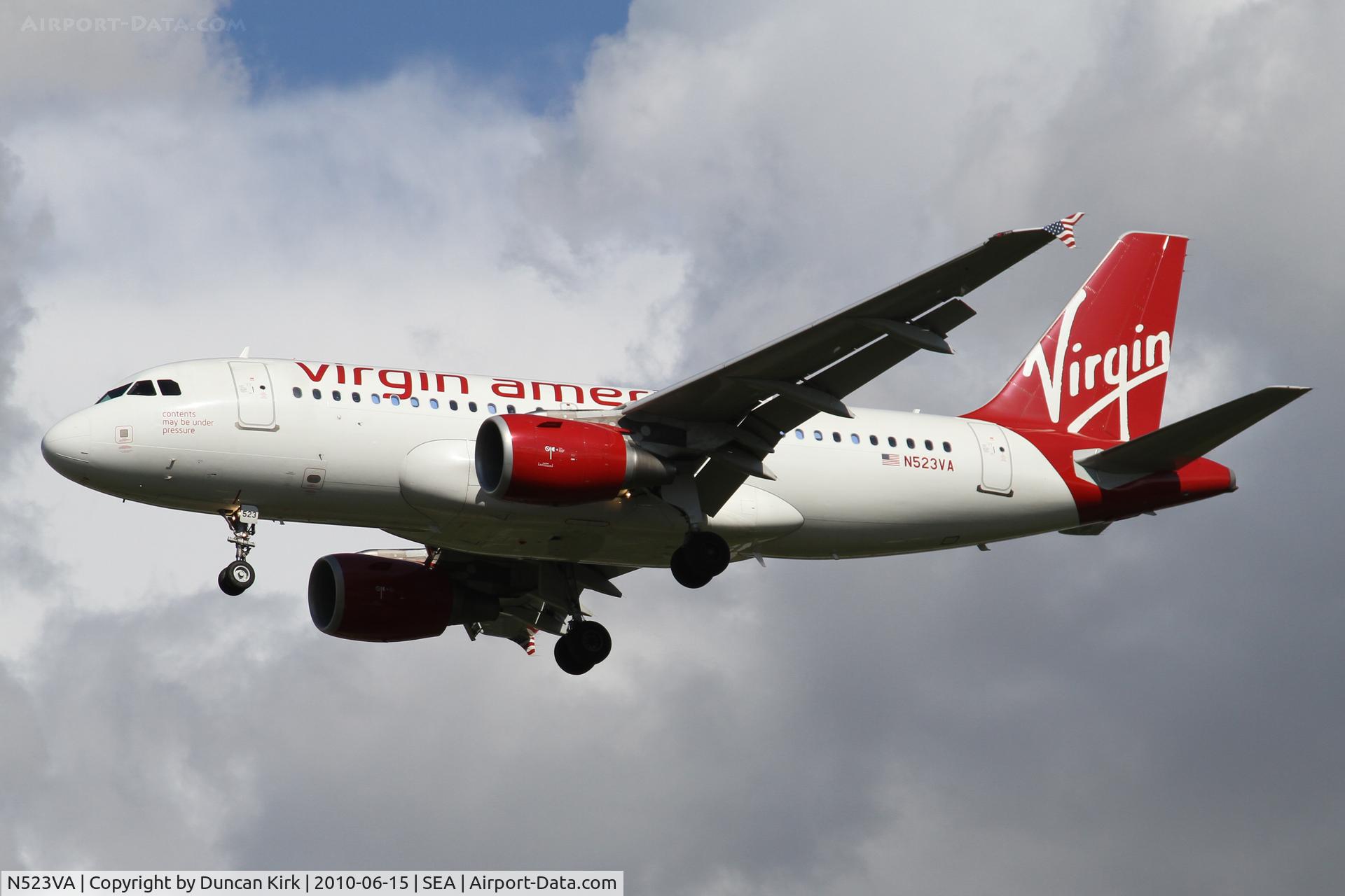 N523VA, 2007 Airbus A319-112 C/N 3181, Entitled 