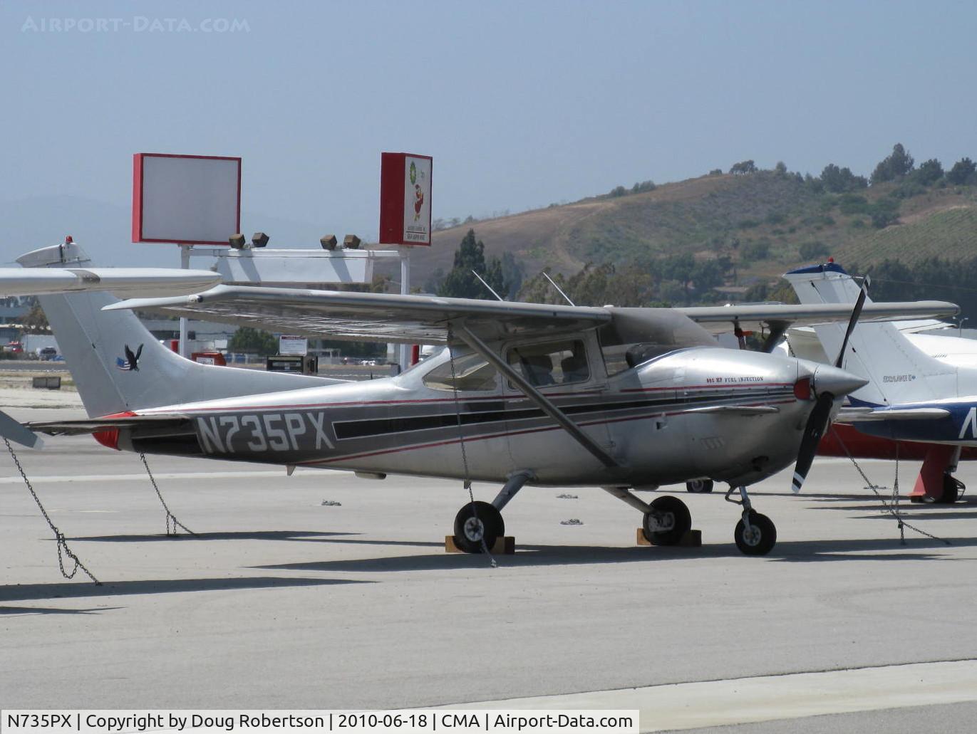 N735PX, 1977 Cessna 182Q Skylane C/N 18265587, 1977 Cessna 182Q SKYLANE as Peterson 260SE STOL by STC, Continental IO-470-R 260 Hp upgrade. Note forward moveable angle of attack canard. 