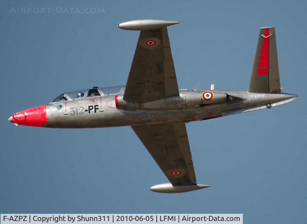 F-AZPZ, 1963 Fouga CM-170 Magister C/N 413, On demo flight during LFMI Airshow 2010
